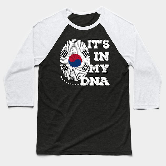 It'S In My DNA Korea ,DNA Korea A Genetic Portrait Of Korea Baseball T-Shirt by ZACSHOPP